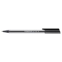 Pen Staedtler Stick 432 Triangular Ballpen Medium Black Box 10