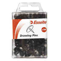 Drawing Pins Esselte Pack 100 Black 45102