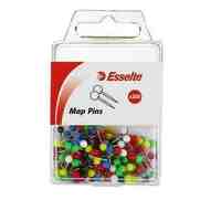 Map Pins Esselte 45108 Assorted Pack 200