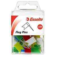 Flag Pins Esselte Assorted Pack 50 45111