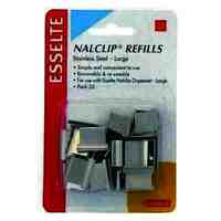 NalClip Refill Esselte 45201 Pack 25 Stainless Steel Large