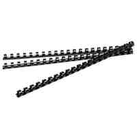 Binding Coil 6mm Plastic Rexel Black 45500 Box 100 