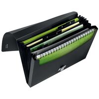 Expanding File Leitz Recycled 5 Pocket A4 Recy Black  