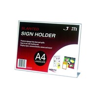 Deflecto A4 Landscape Slanted Sign Holder 47301