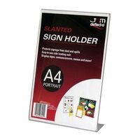 Deflecto A4 Portrait Slanted Sign Holder 47401