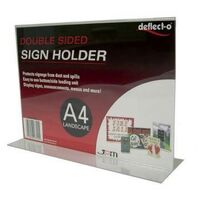 Deflecto A4 Landscape Stand Up Sign Holder 47701