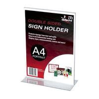 Deflecto A4 Portrait Stand Up Sign Holder 47801 