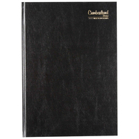 Diary Cumberland Casebound A4 Week To An Opening 47ECBK Black Y2023