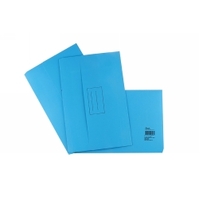 DOCUMENT WALLET STAT FC BOARD BLUE PK25