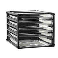 Storage System Desktop 4 Drawer A4 Esselte/Metro 49774/3664 Black 