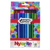 Marker Texta Nylorite 49873 / 0178858 Wallet 24 Assorted Colours 