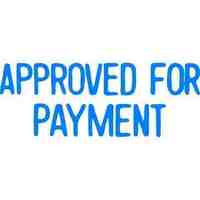 Stamp XStamper Self Inking 1025 APPROVED FOR PAYMENT Blue 