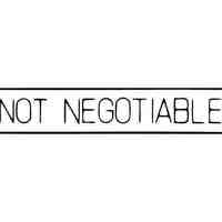Stamp XStamper Self Inking 1124 Black Ink Not Negotiable 