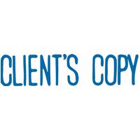 Stamp XStamper Self Inking 1138 CLIENTS COPY Blue 