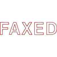 Stamp XStamper Self Inking 1346 Red Ink Faxed