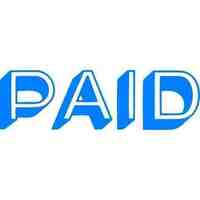 Stamp XStamper Self Inking 1357 Paid Blue