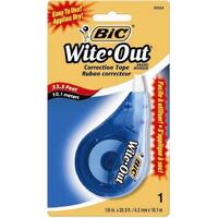 Correction Tape Bic Wite Out 4.2mm x 10.1M Blister Card 50523 