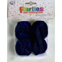 Crepe Streamers P4 National Blue/Navy Blue 6 Packs Each 4