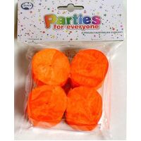 Crepe Streamers P4 Orange 6 Packs Each 4 510065