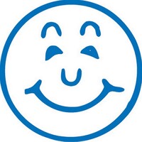 Stamp Xstamper Self Inking 11303 Smiley Face Blue