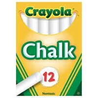 Chalk Crayola 51320104 White Pack 12