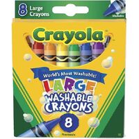 Crayon Crayola 8 Large Washable 523280 Pack 8
