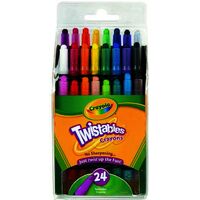 Crayons Twistables Mini Crayola 529724 Pack 24 Assorted Colours 