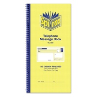 Spirax 550 Telephone Message Book 279x144mm