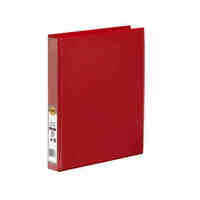 Binder Clearview Insertable A4 2 Ring D 25mm Marbig 5402003B Red