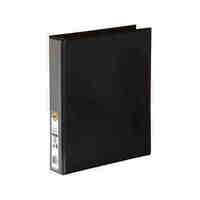 Binder Clearview Insertable A4 4 Ring D 38mm Marbig 5414002B Black