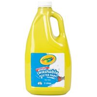 Poster Paint Crayola 2 Litre Washable Yellow