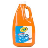 Poster Paint Crayola 2 Litre Washable Orange