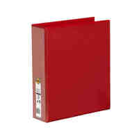 Binder Clearview Insertable A4 3 Ring D 50mm Marbig 5423003B Red