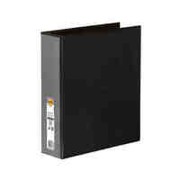 Binder Clearview Insertable A4 4 Ring D 50mm Marbig 5424002B Black