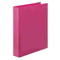 Binder Clearview Insertable A4 4 Ring D 50mm Marbig 5424009 Pink 