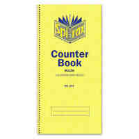 Spirax 544 Counter Book 297 x 135mm Cash Ruled Pack 10