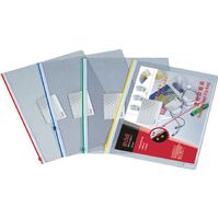 Transparent File Bag A4 Zip PVC 19mm Deli / Razorline  Pack 12 5526