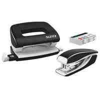 Stapler and Punch Set Leitz Nexxt Wow Mini Black 