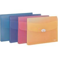 File Wallet A4 PP Assorted Colours Deli / Razorline 5570