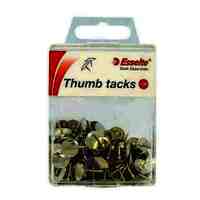 Thumb Tack Pins Silver Esselte 55885 Pack of 100 in plastic hangsell case box