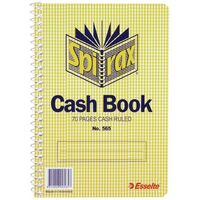 Spirax 565 Cash Book Red 165 x 114mm Pack 20