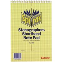 Spirax 566 Note Book 7mm Shorthand 225 x 149mm Pack 20