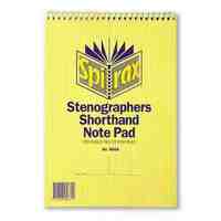 Spirax 566A Stenographers Book Top Opening Pack 10