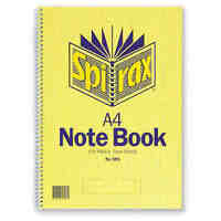 Spirax 595 Notebook A4 7mm 60 Leaf Side Opening Pack 10 