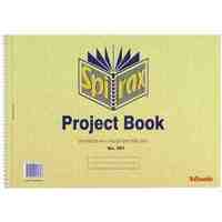 Spirax 581 Project Book 252 x 360mm 20 Sheet 8mm Ruled One Side Only Pack 10 