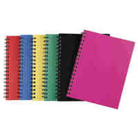 Spirax 510 Notebook 148 x 105mm Spiral Hardcover 100 Leaf Assorted Pack 5