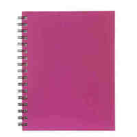 Spirax 511 Notebook 225 x 175mm Hardcover 100 Leaf Pink Pack 5