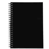 Spirax 512 A4 Notebook Spiral Hardcover 100 Leaf Black Pack 5