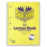 Spirax 598 Lecture Book A4 140 Page Pack of 10