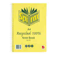 Spirax Notebook 811 Recycled A4 240 Page 56801 Pack 5